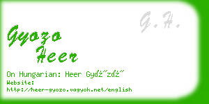 gyozo heer business card